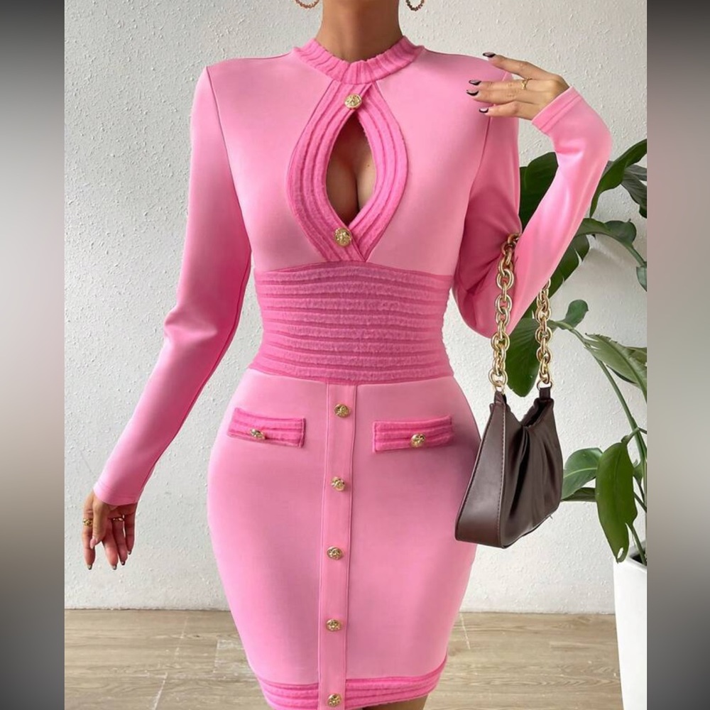 Pink Barbie cut out dress xxl xl new